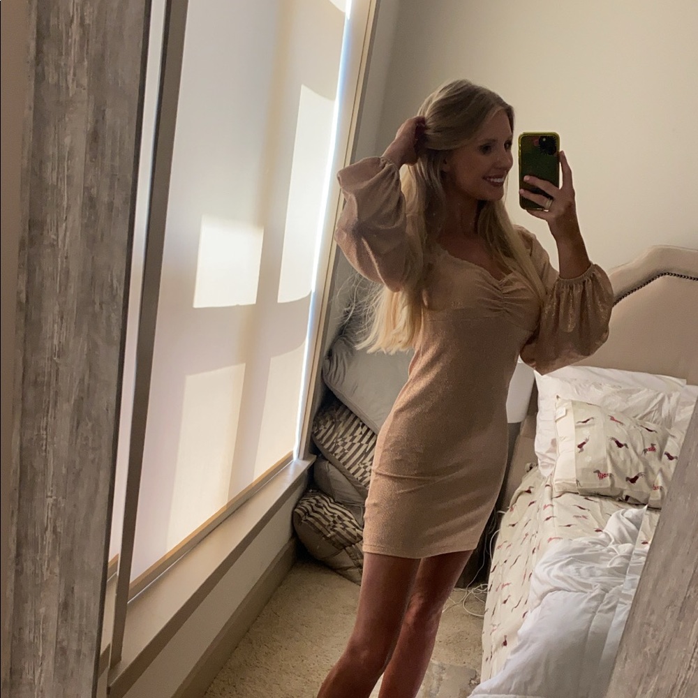 Gold dress
